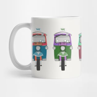 Thailand Tuk Tuks in a Row Mug